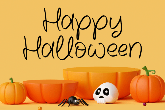 October Halloween Font Poster 6