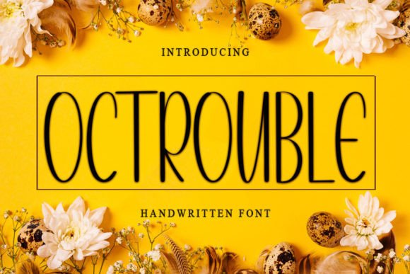 Octrouble Font Poster 1