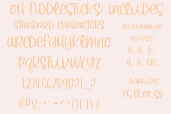 Oh Fiddlesticks Font Poster 8