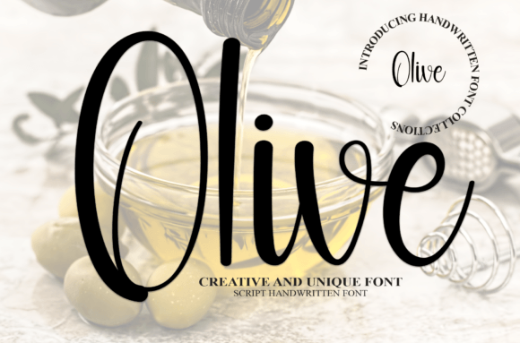 Olive Font Poster 1