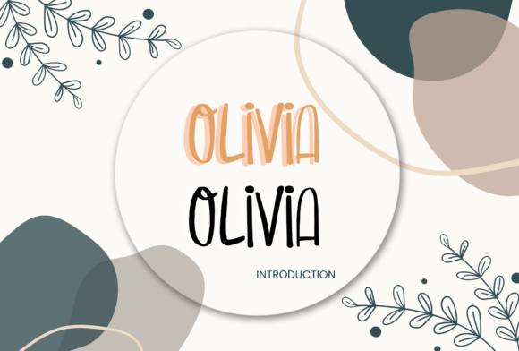 Olivia Font Poster 1