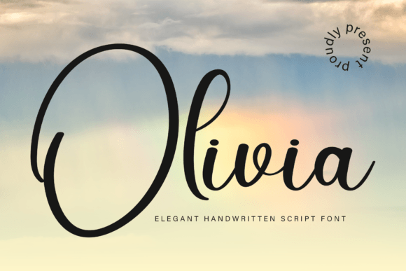 Olivia Font Olivia Font Poster 1