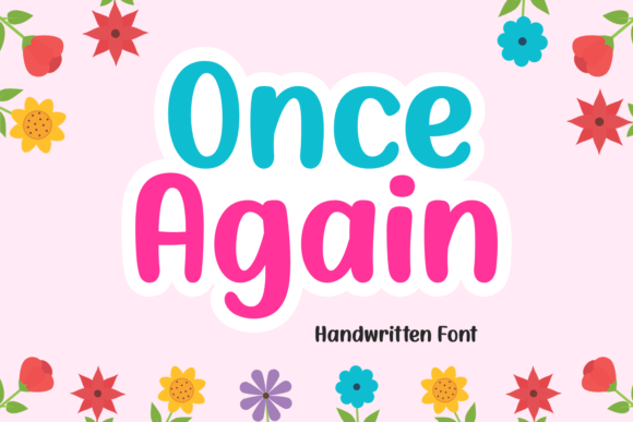 Once Again Font Poster 1