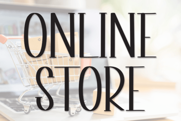 Online Store Font Poster 1