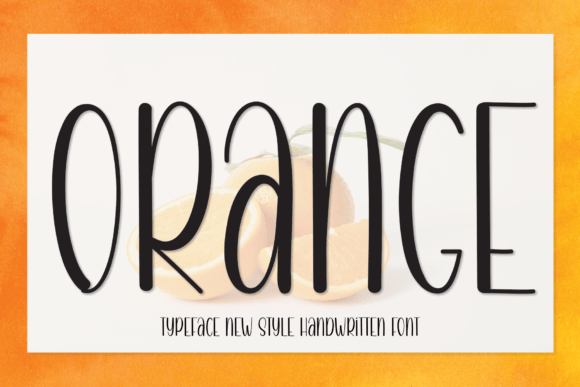 Orange Font Poster 1