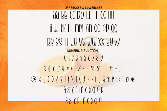 Orange Font Poster 7