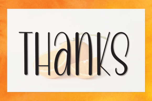 Orange Font Poster 8