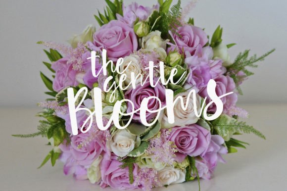 Orange Flower Font Poster 4