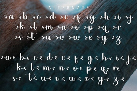 Organic Font Poster 7