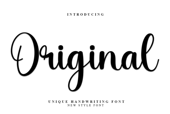 Original Font Original Font Poster 1