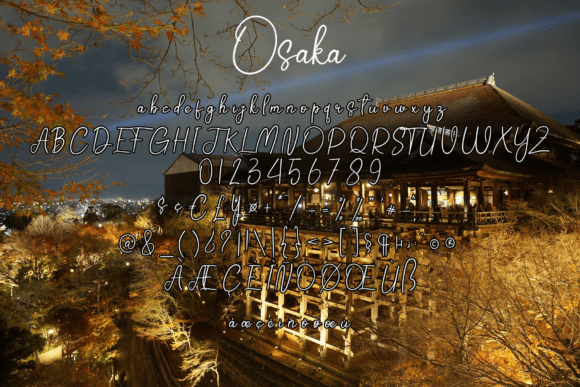 Osaka Font Poster 5
