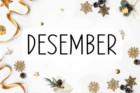Our Happy Holiday Font Poster 2