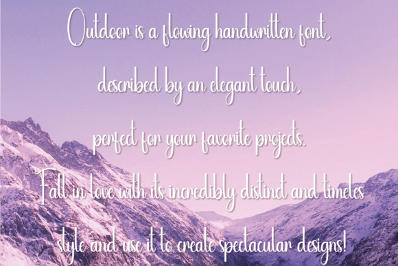 Outdoor Font Poster 6