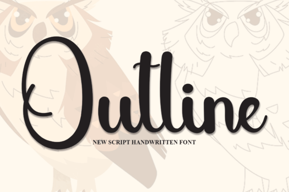 Outline Font Poster 1