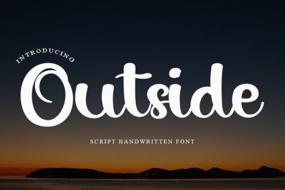 Outside Font Poster 1