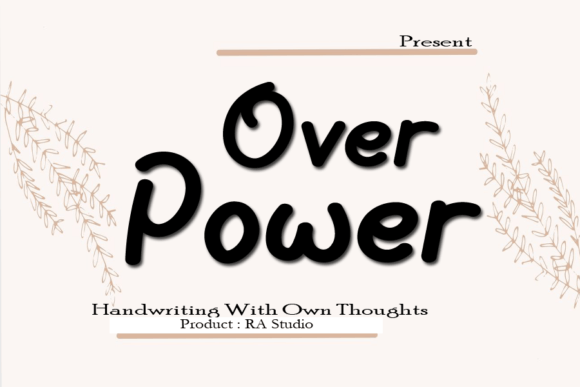 Over Power Font Poster 1