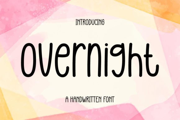 Overnight Font Poster 1