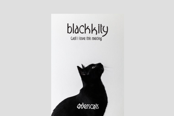 Overscats Font Poster 3