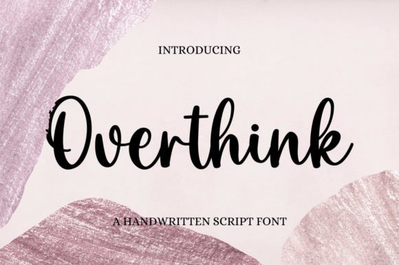 Overthink Font Poster 1