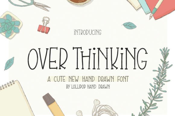 Overthinking Font Poster 1