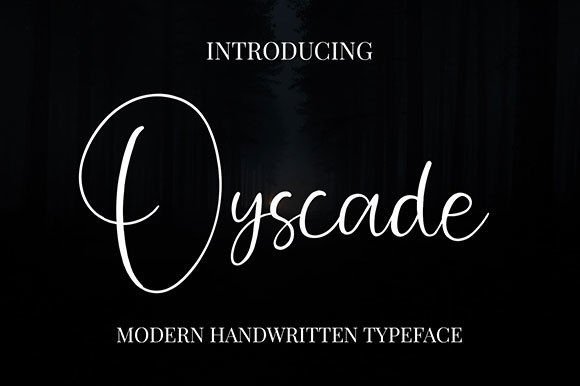 Oyscade Font Poster 1