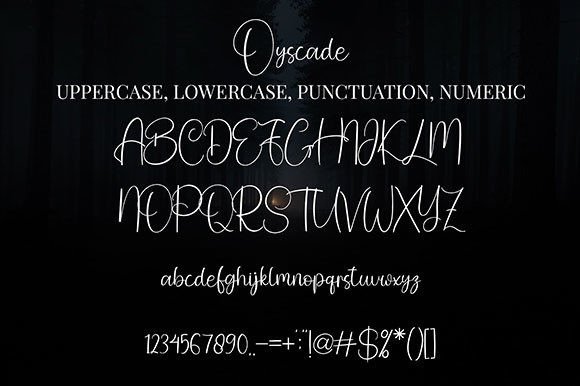 Oyscade Font Poster 7
