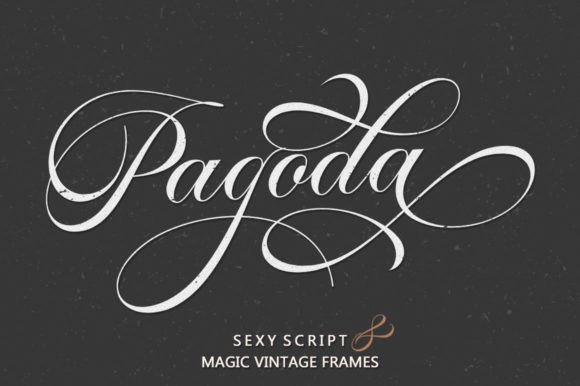 Pagoda Font Poster 8