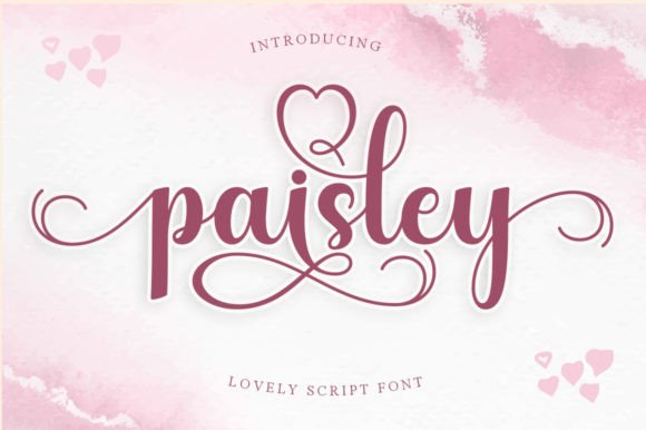 Paisley Font Poster 1