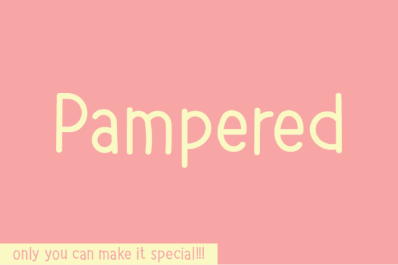 Pampered Font Poster 1