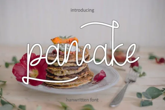 Pancake Font Pancake Font Poster 1