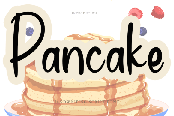 Pancake Font Pancake Font Poster 1