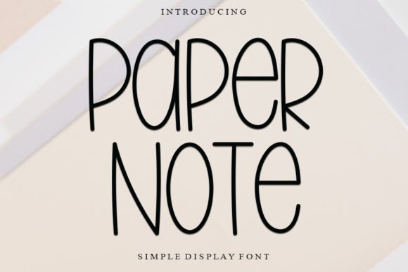 Paper Note Font Poster 1