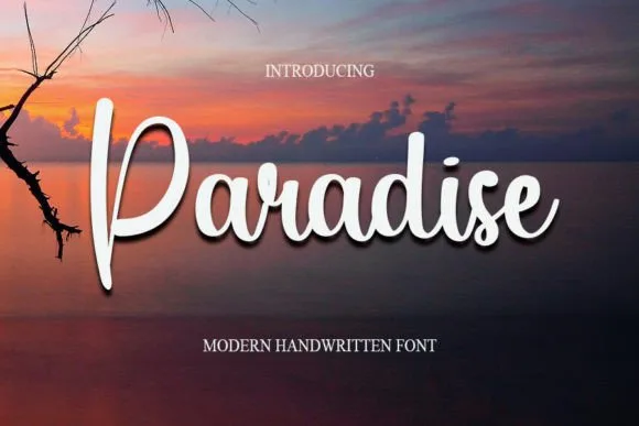 Paradise Font Paradise Font Poster 1