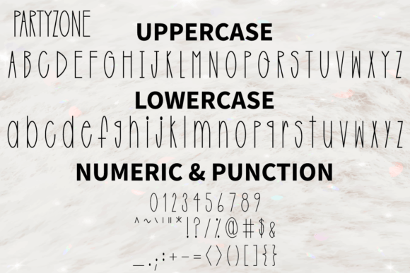 Partyzone Font Poster 5