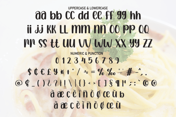 Pasta Cheese Font Poster 7