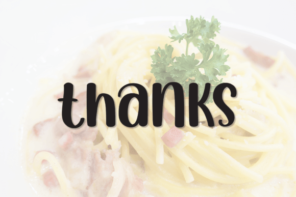 Pasta Cheese Font Poster 8