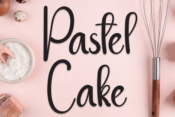 Pastel Cake Font Pastel Cake Font Poster 1