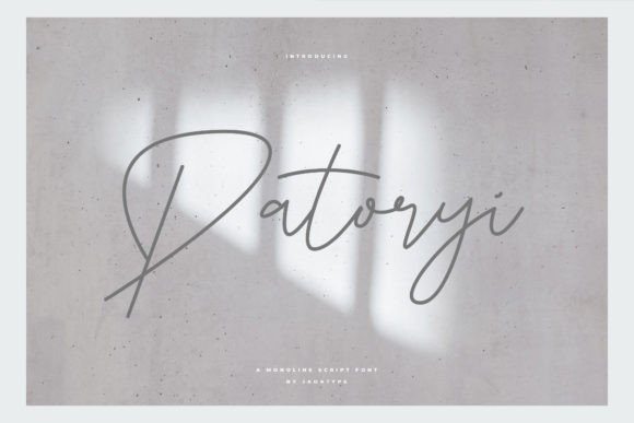 Patoryi Font Poster 1