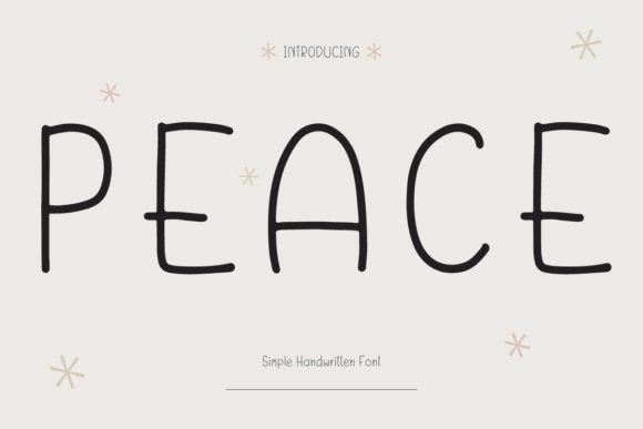 Peace Font Poster 1