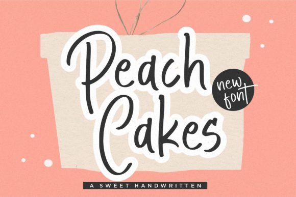 Peach Cakes Font Poster 1