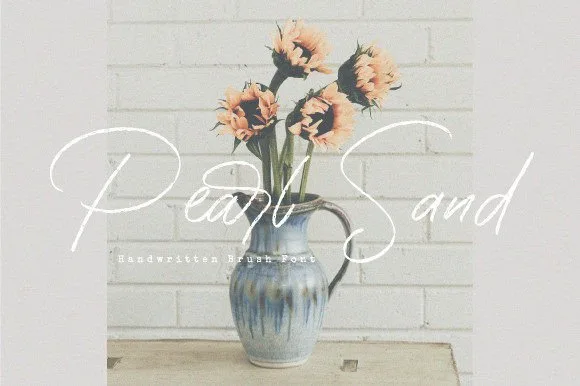 Pearl Sand Font Pearl Sand Font Poster 1
