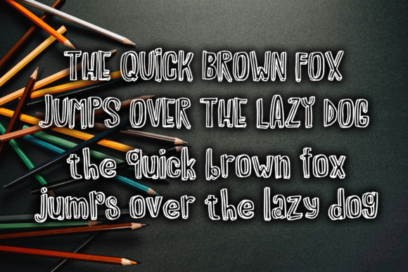 Pencil Kid Font Poster 4