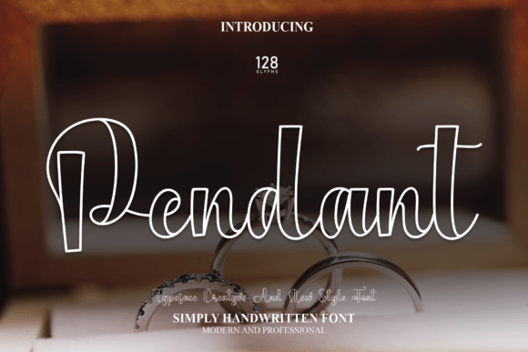 Pendant Font Poster 1