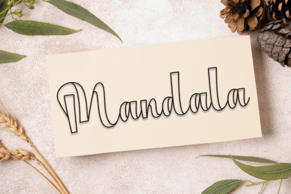 Pendant Font Poster 3