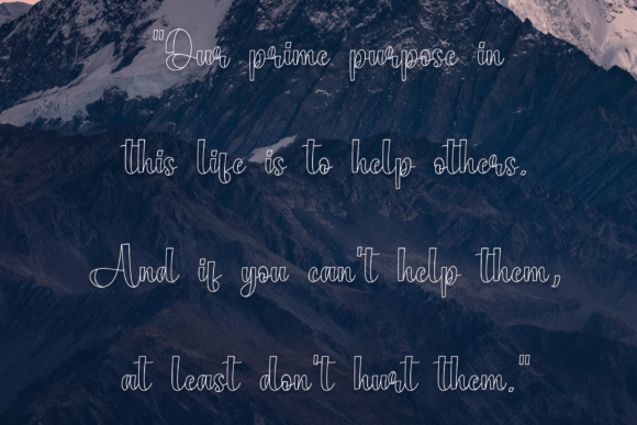 Pendant Font Poster 6