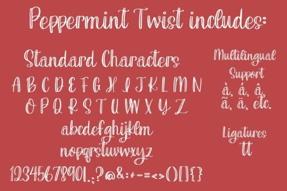 Peppermint Twist Font Poster 7