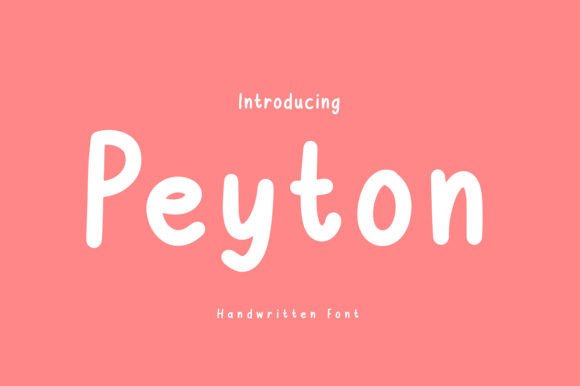 Peyton Font Poster 1