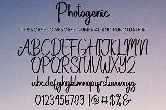 Photogenic Font Poster 7