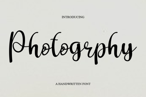 Photography Font Poster 1