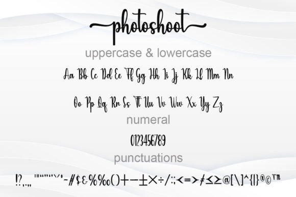 Photoshoot Font Poster 5